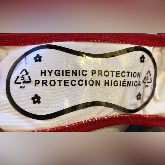 NWT strappy tankini bottoms, size XL, burgundy, from Live Life on the Beach. - Picture 6 of 8